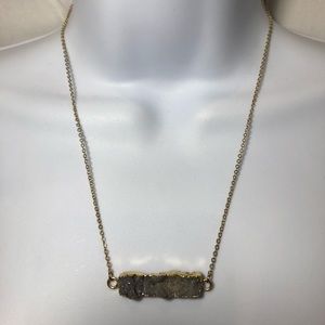 Rock GLITTER BAR Necklace